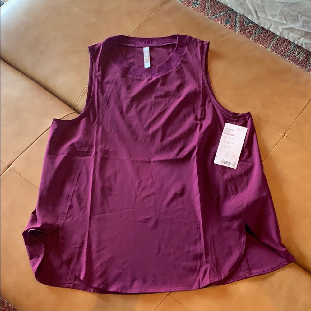 Athleta zephyr tank purple
